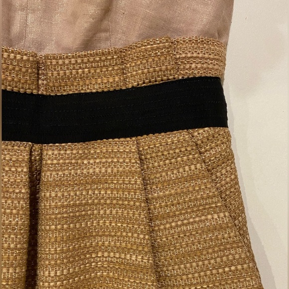 Dolce & Gabbana Gold Tweed Champagne Black Sleeveless Career to Cocktail Dress - Picture 6 of 16